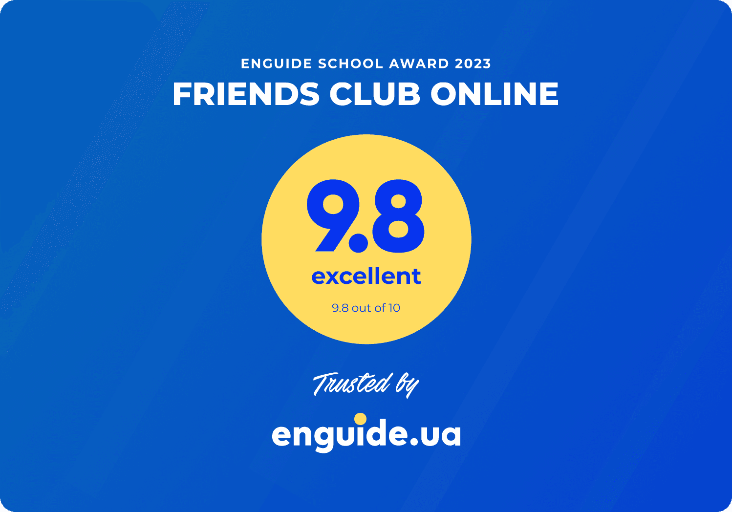 Рейтинг 9,8 з 10 на Enguide